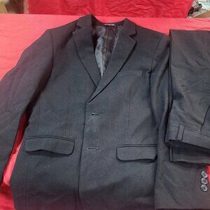 Boys Black Calvin Klein Suit Set Pants and Jacket Size 12 Regular